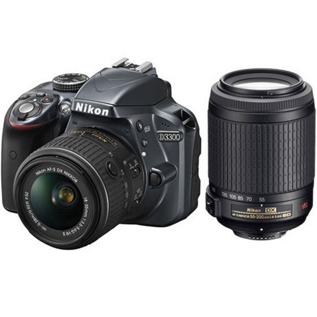 Nikon DSLR Camera D3300 18-55mm VR + 55-200mm NVR