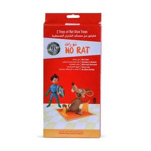 No Rat Tray of Rat Glue Traps 2pcs