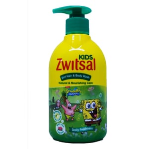 Zwitsal Kids 2in1 Body Wash Natural & Nourshing 280ml