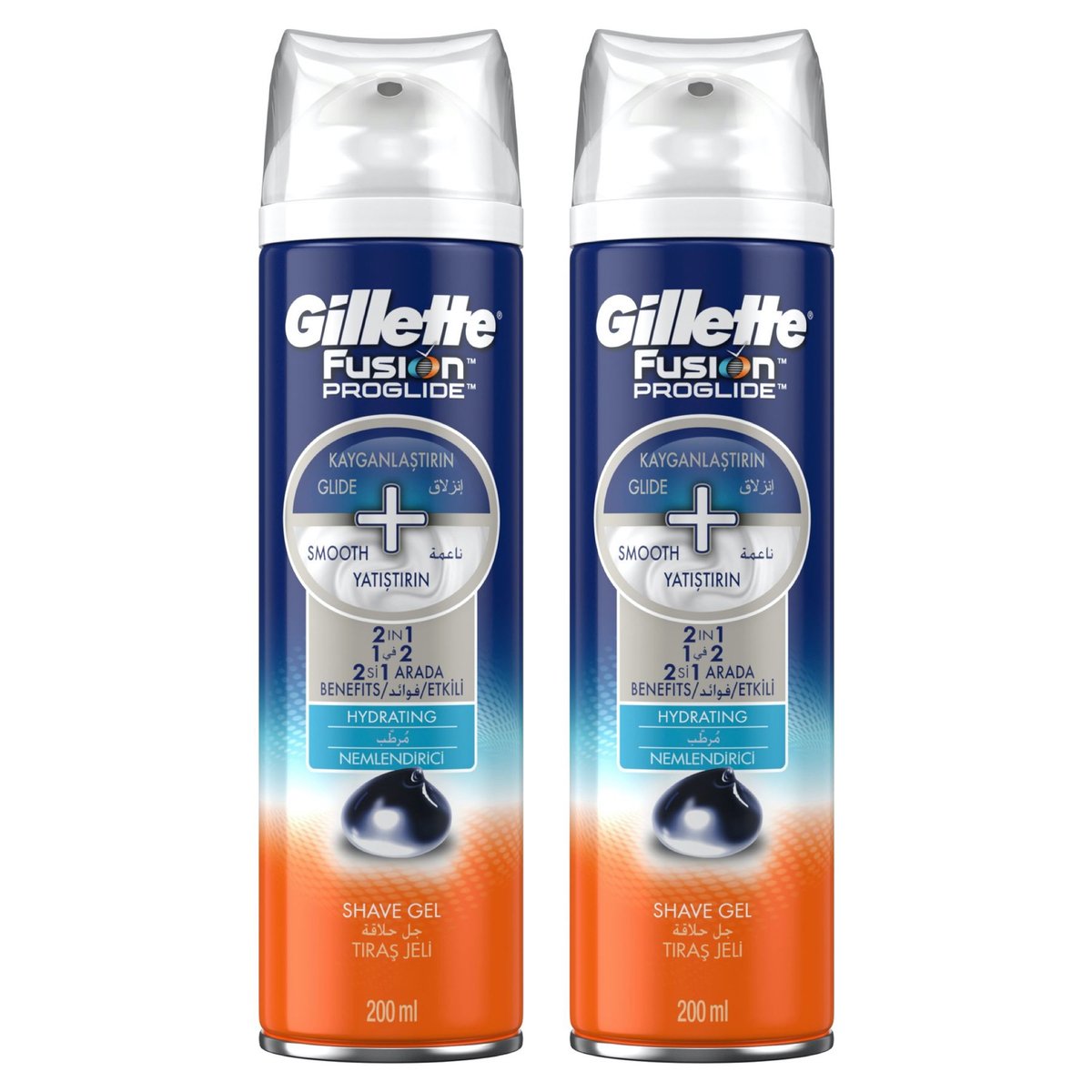 Gillette Fusion ProGlide Hydra Gel 2 x 200 ml