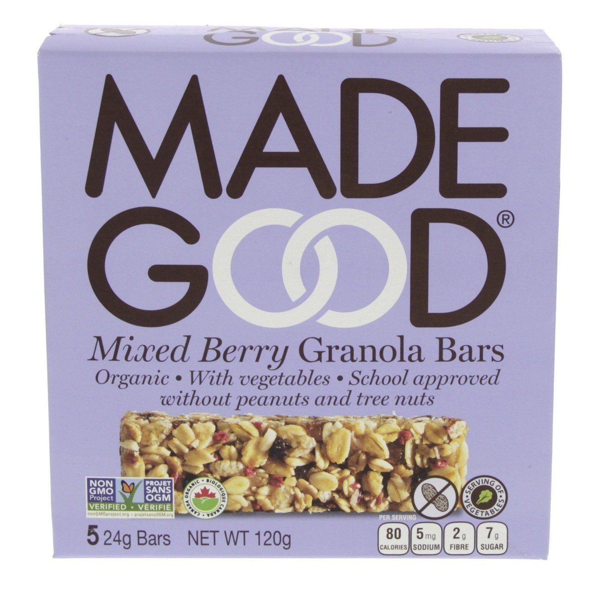 Made Good Organic Mixed Berry Granola Bars 24g x 5 Pieces