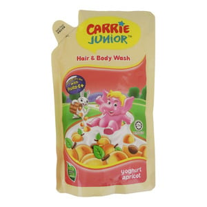 Carrie Junior Hair & Body Wash Yoghurt Apricot 475g