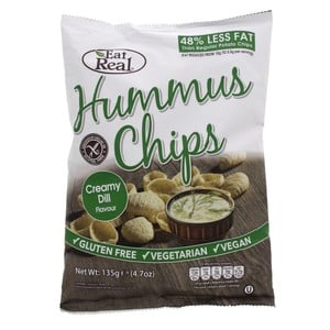 Eat & Real Hummus Chips Creamy Dill 135g