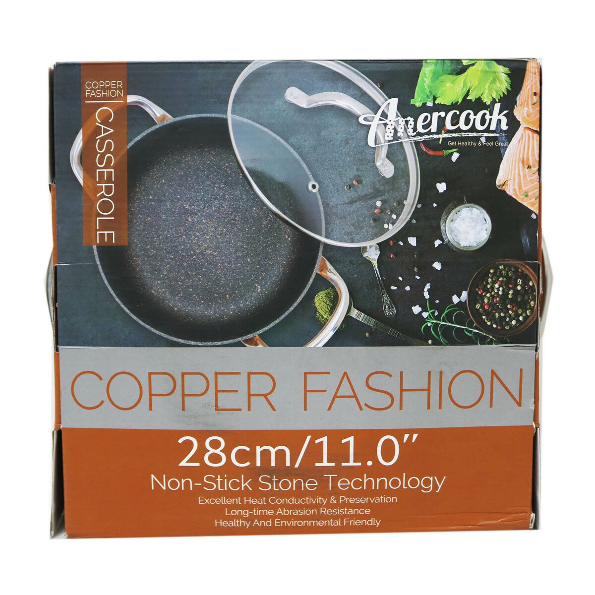 Amer Cook Copper Caserol Glass Lid CF80050028