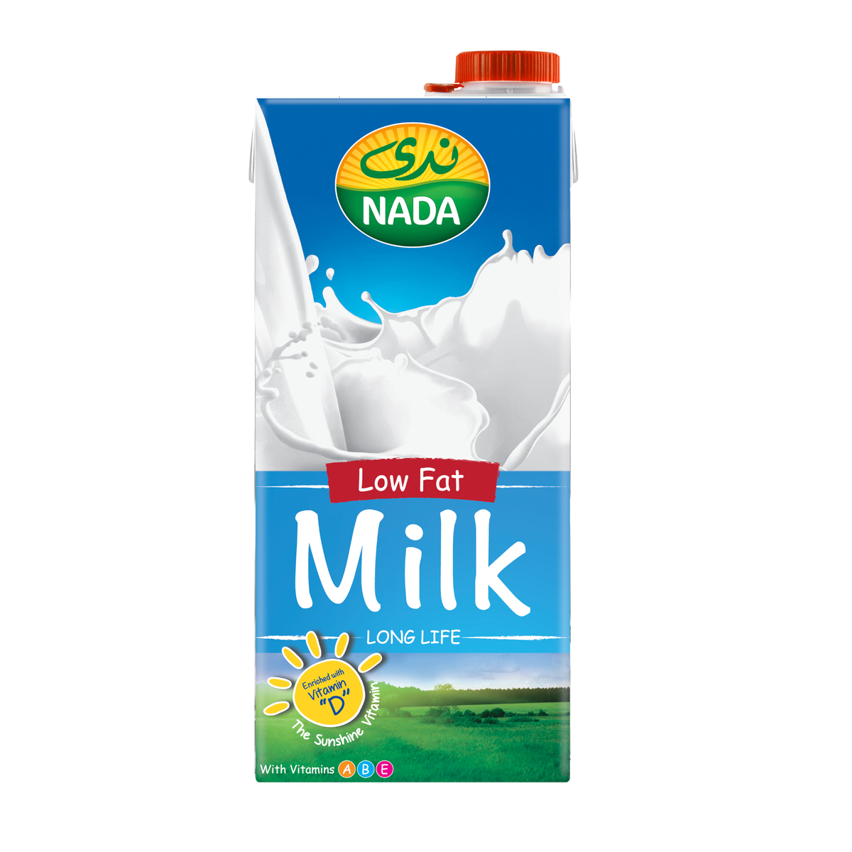 اشتري قم بشراء نادك حليب طويل الاجل قليل الدسم 1 لتر Online at Best Price من الموقع - من لولو هايبر ماركت UHT Milk في السعودية