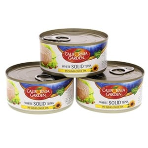 California Garden White Solid Tuna In Sunflower Oil 170g x 3pcs