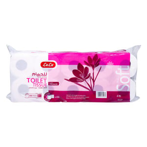 LuLu Toilet Tissue Embossed 2ply 400 Sheets 10 Rolls