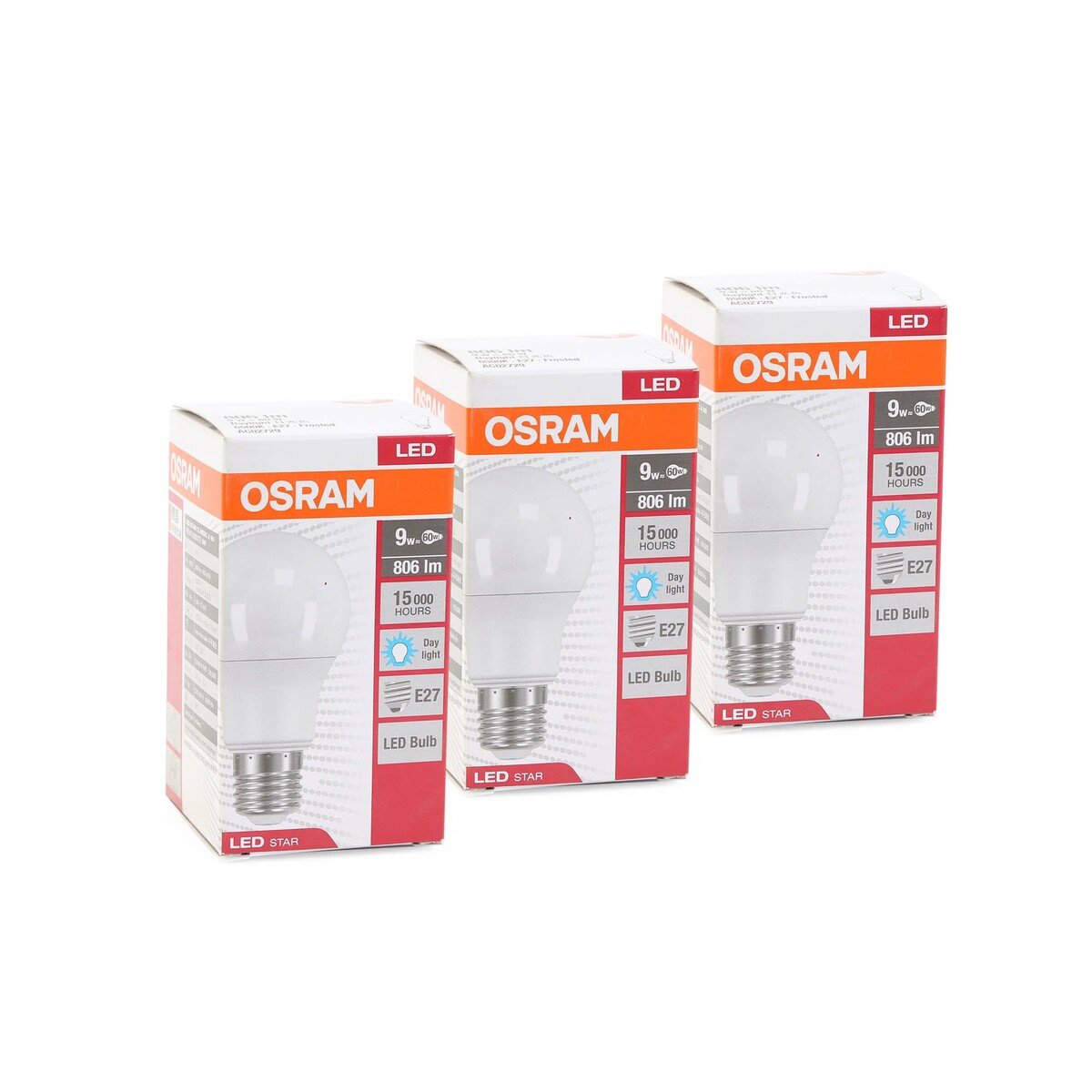 Osram LED Bulb 9W Day Light 3pcs