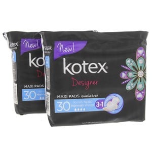 Kotex  Normal with Wings Maxi Pads 30pcs x 2pkt