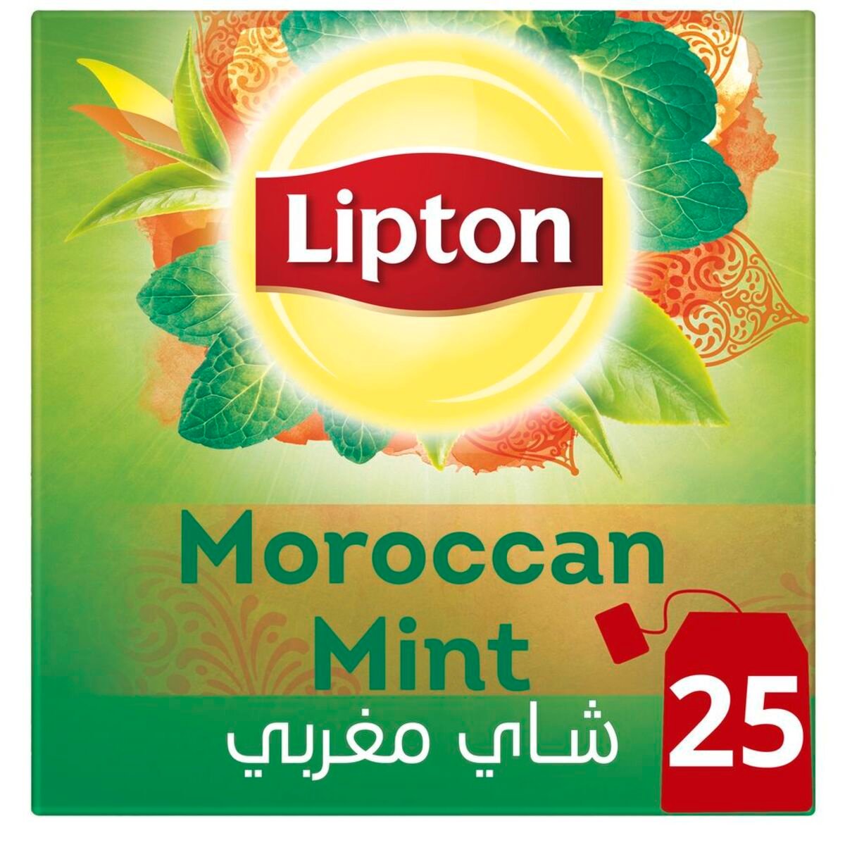 ليبتون شاي أخضر مغربي بالنعناع ٢٥ كيس