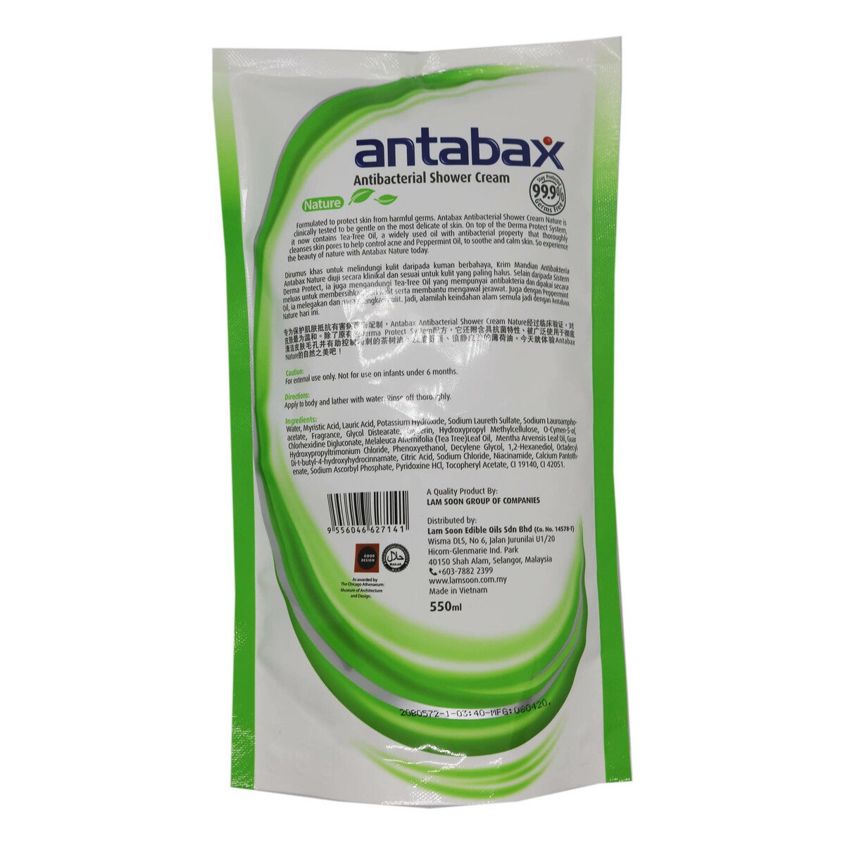 Antabax Nature Body Wash Refill 550ml