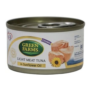 Green Farms Light Meat Tuna in Sunflower Oil Chunks 85g