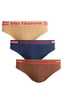 John Gladstone Men's Brief Outer Elastic 3 Pc Pack Assorted Colors JMBC0252-Extra Large