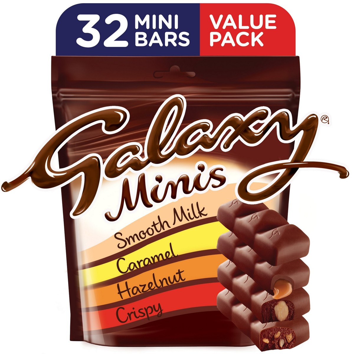 جالكسي مينيز شوكولاتة ميني متنوعة 400 جم 32 قطعة