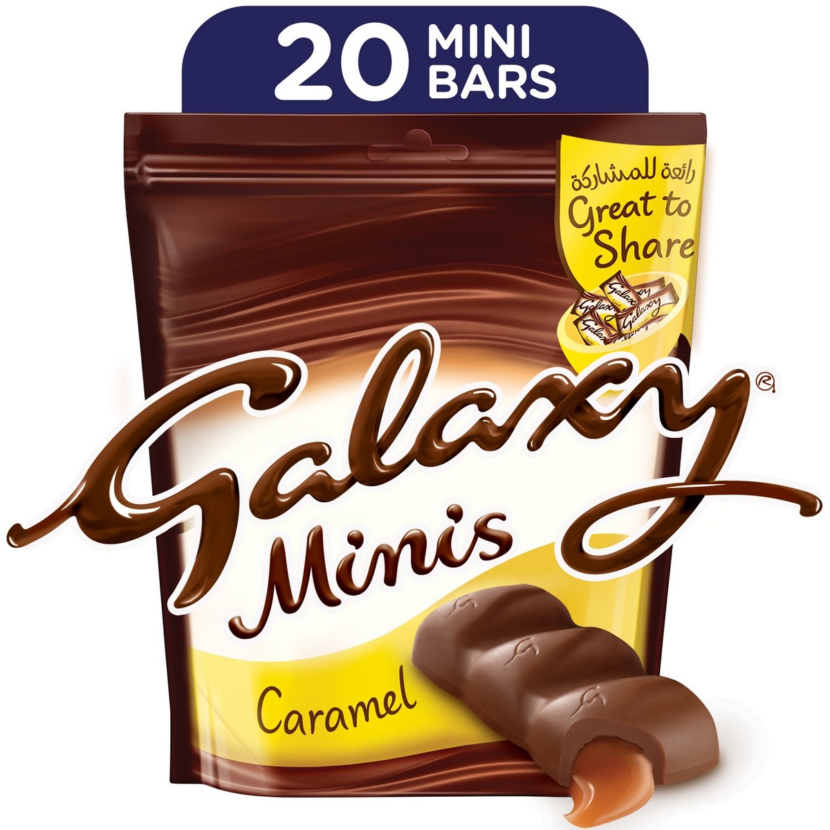 Galaxy Minis Caramel Chocolate Mini Bars 280 g 20 pcs