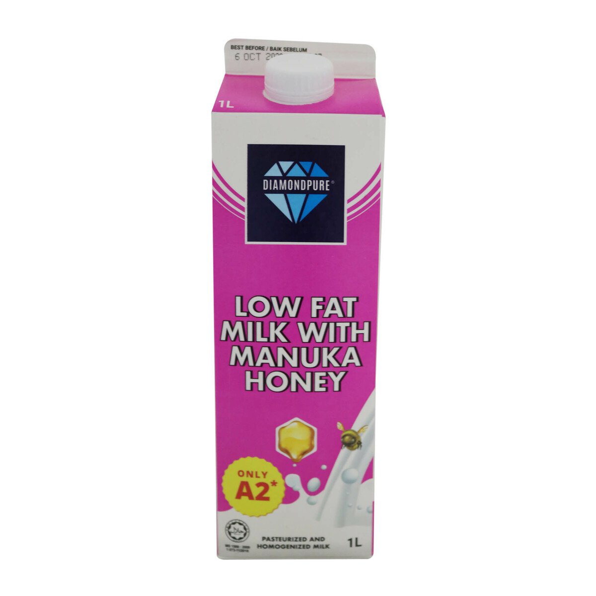 Diamondpure Low Fat Milk & Manuka 1Litre