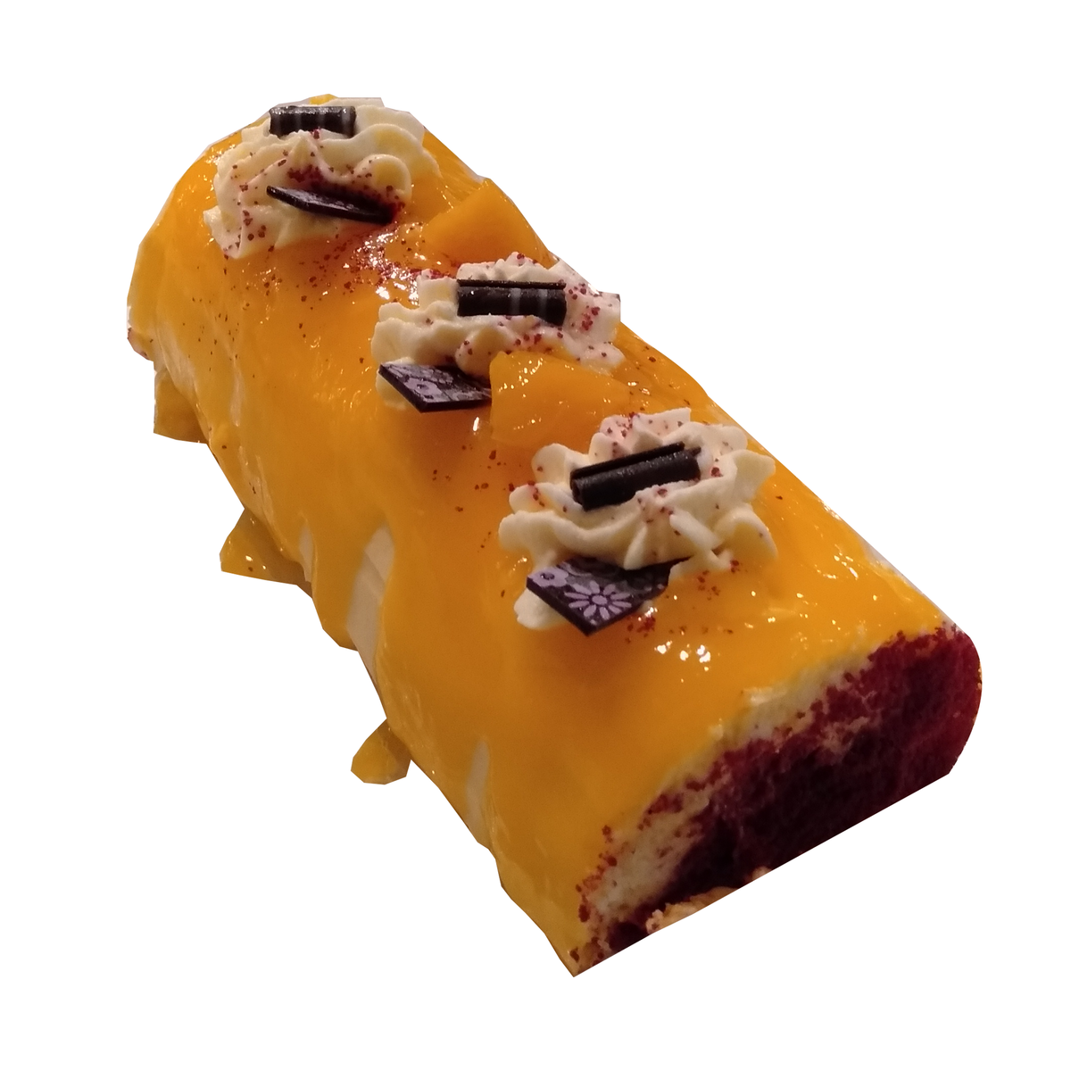 Swiss Roll Mango Cake