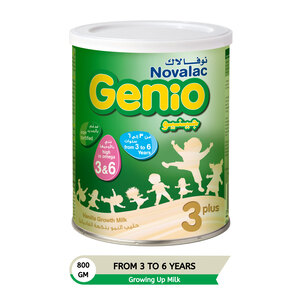 Buy Novalac Genio 3 Plus Growing Up Formula From 3-6 Years 800 g Online at Best Price | Baby milk powders & formula | Lulu UAE in UAE