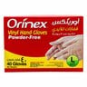 Orinex Vinyl Hand Gloves Powder-Free Large 40pcs