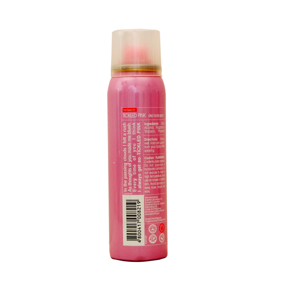 Herbench Tickled Pink Deo Body Spray 100 ml