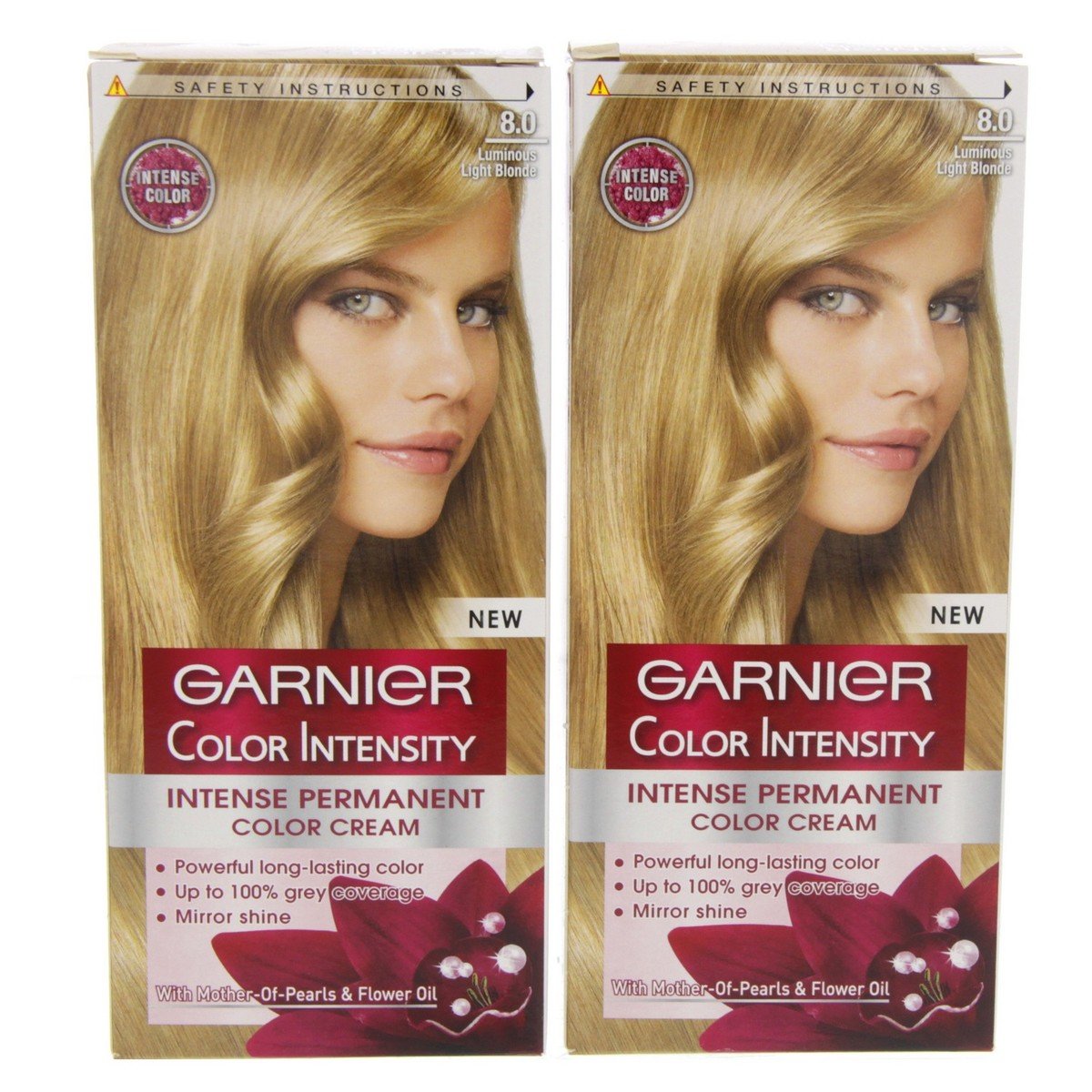 Garnier Color Intensity Permanent Color Cream 8.0 Light Blonde 1+1