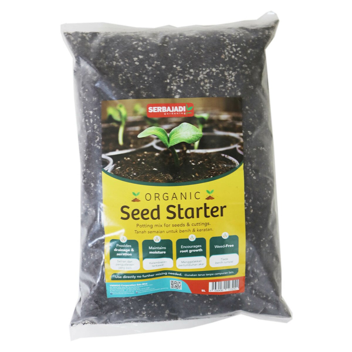 Serbajadi Organic Seed Starter 5L