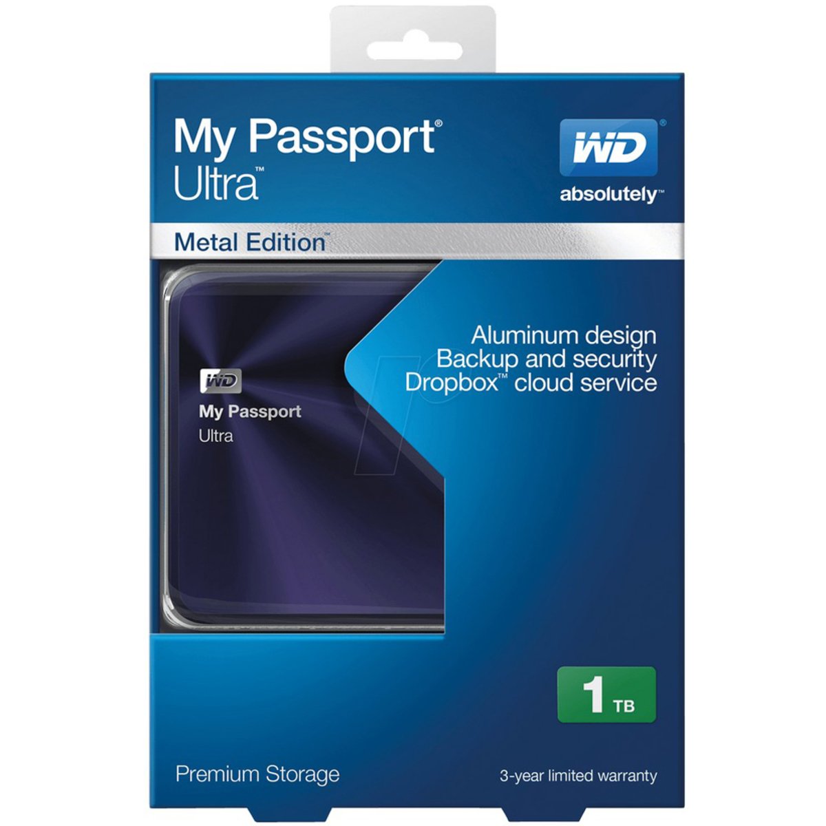 Western Digital Hard Drive My Passport Metal Edition 1TB Assorted Color