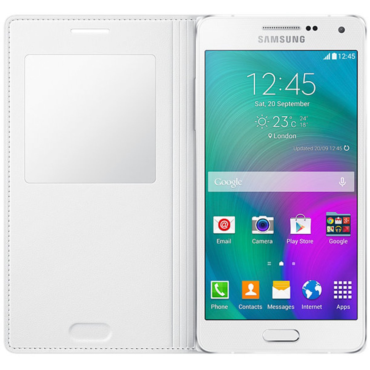 Samsung Galaxy A5 S-View Case White