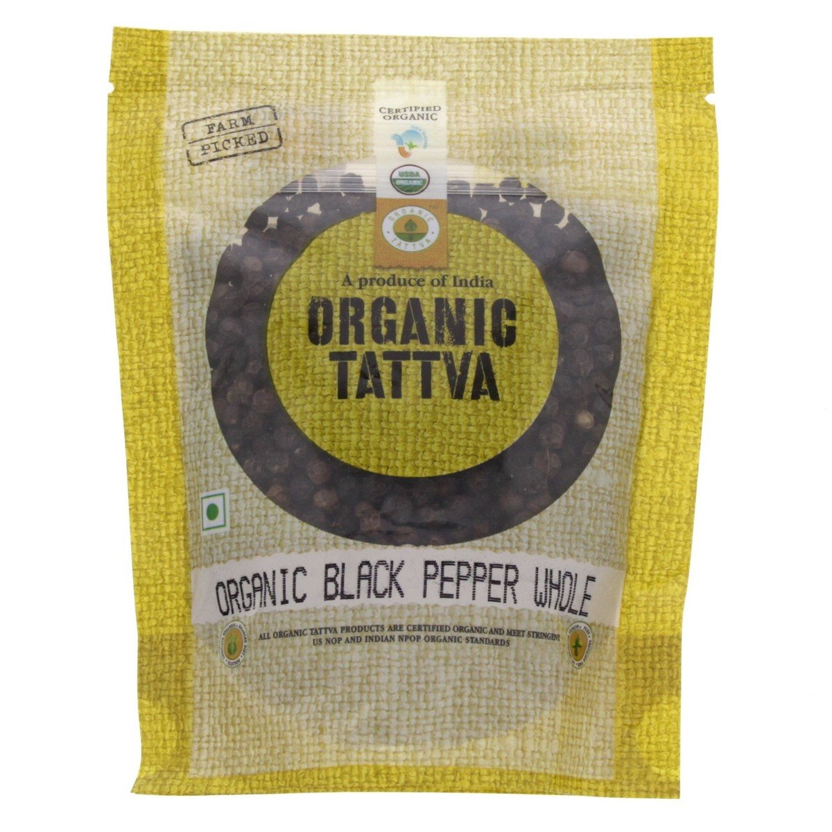 Organic Tattva Organic Black Pepper Whole 100 g