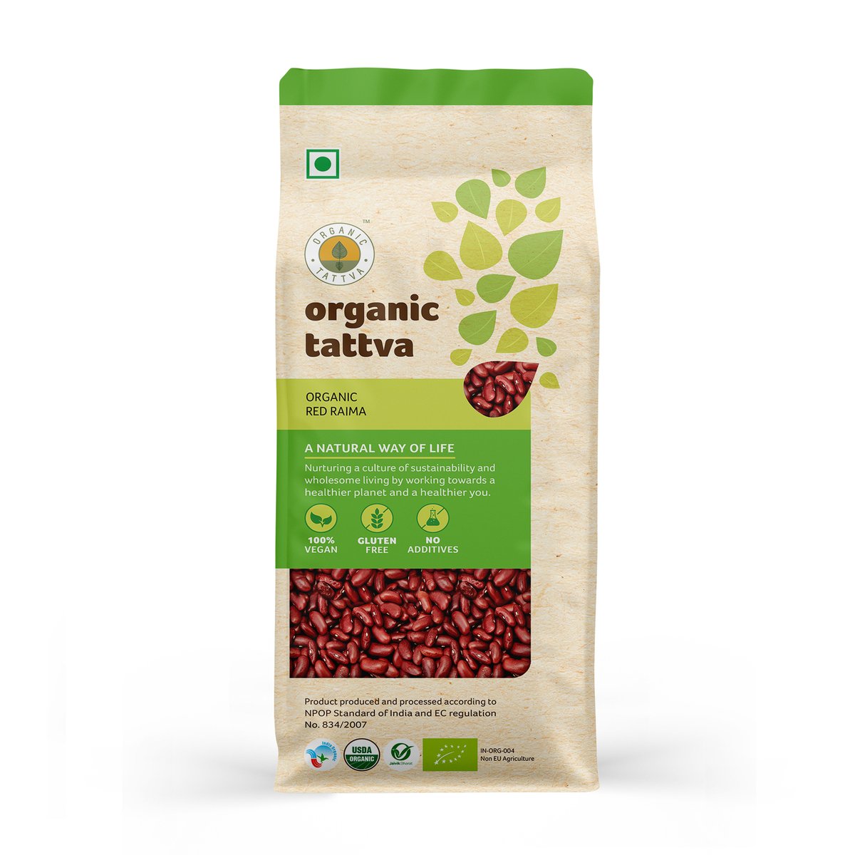 Organic Tattva Organic Red Raima (Kidney Beans) 500 g