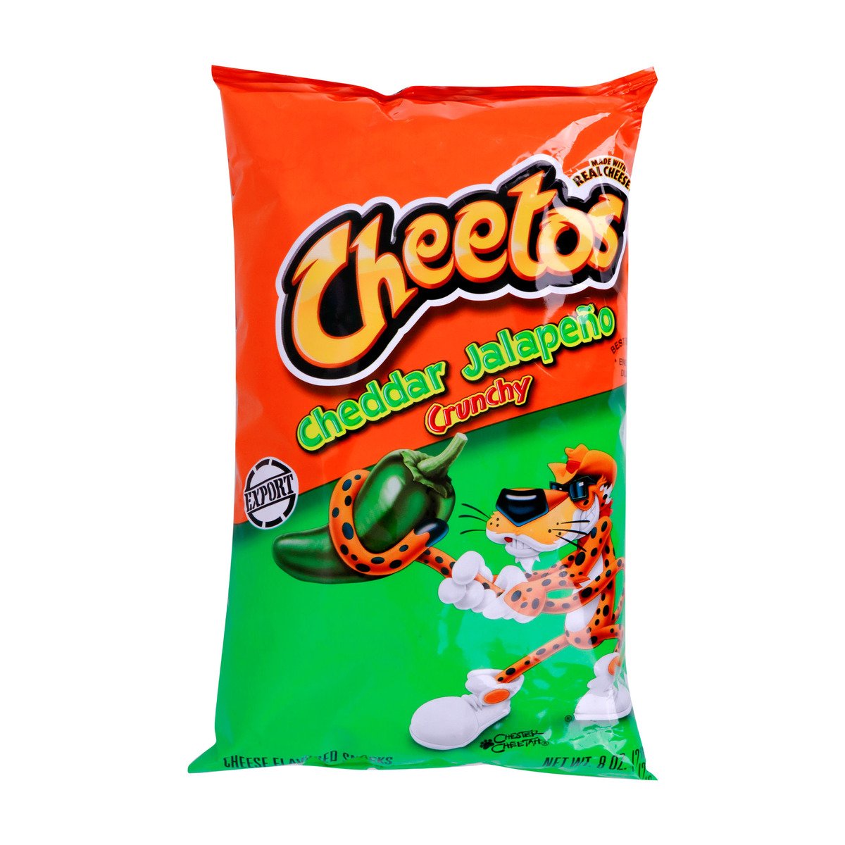 Cheetos Cheddar Jalapeno Crunchy 8 oz