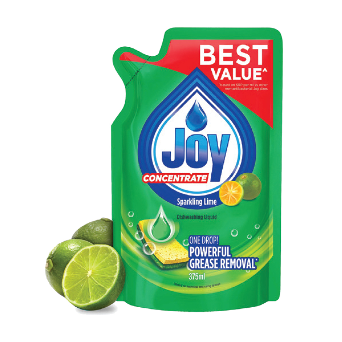 Joy Dish Wash Liquid Lime Flavour 375ml