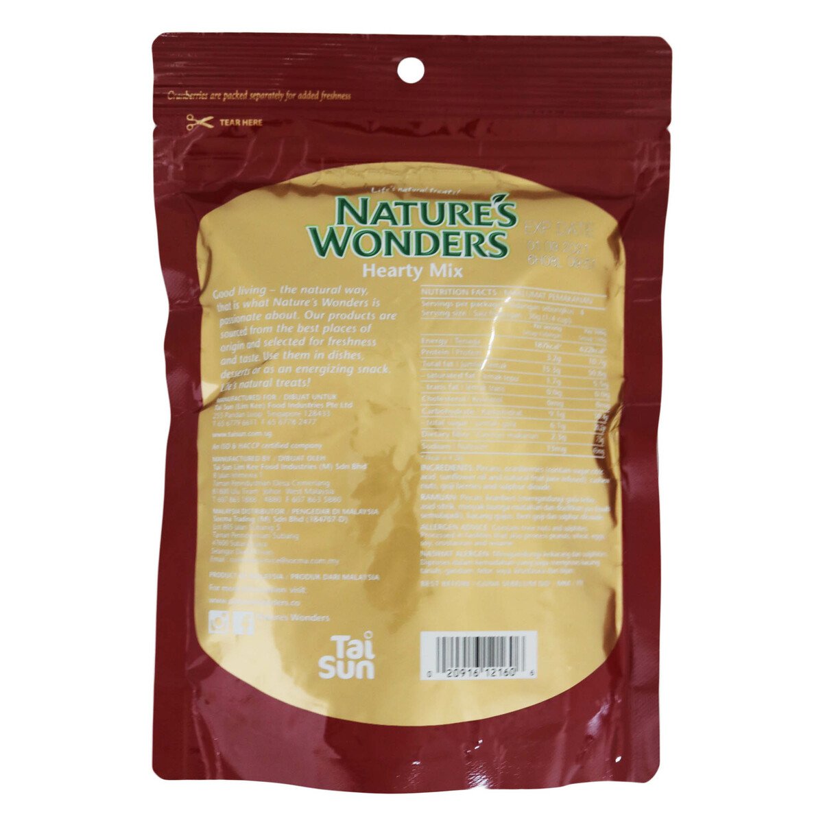 Nature Wonders Hearty Mix 130g