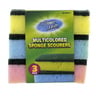 Home Mate Multi Colored Sponge Scourers 3pcs