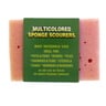 Home Mate Multi Colored Sponge Scourers 3pcs