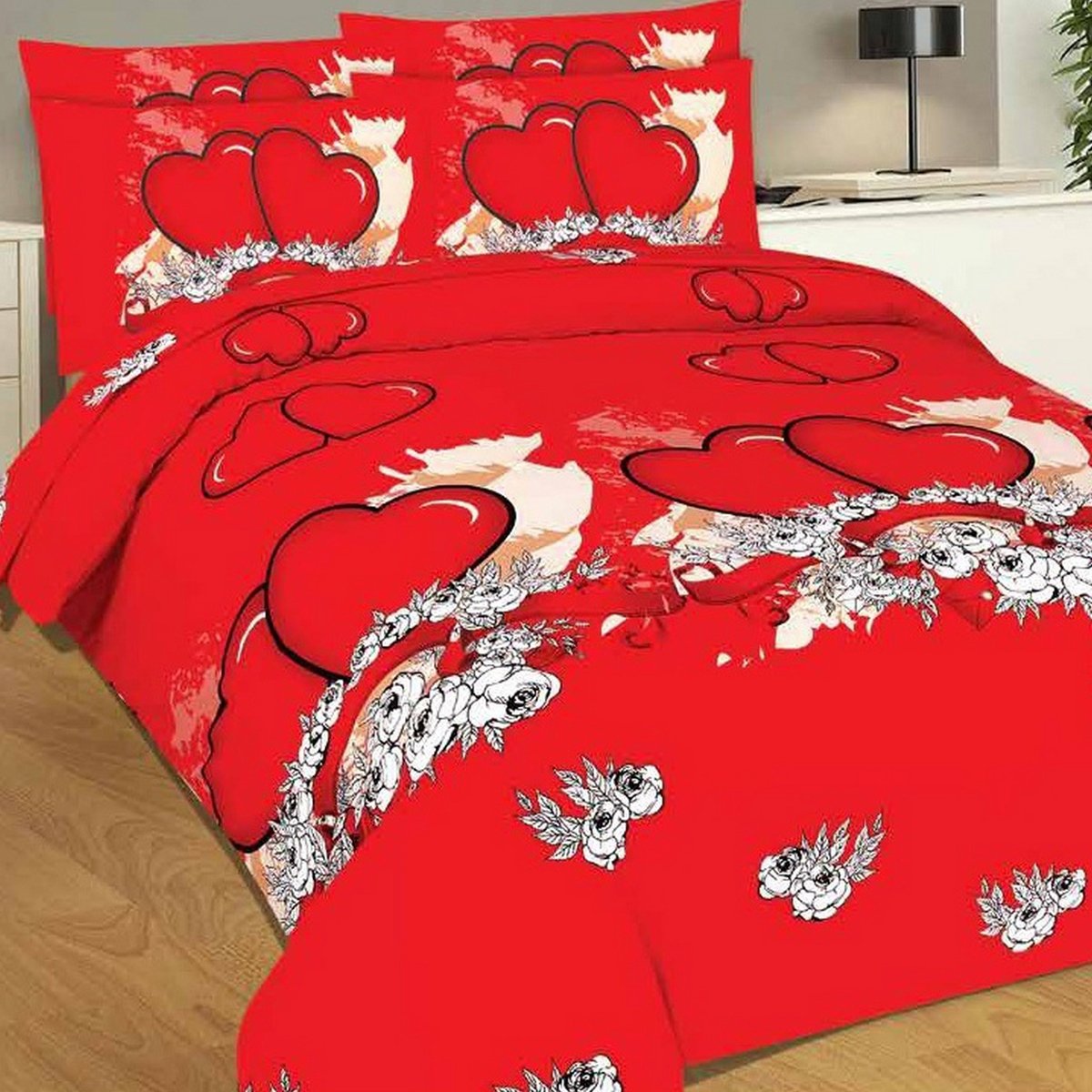 Bravo King Comforter 4pcs Set Couple