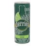Perrier Lime Flavored Carbonated Mineral Water 250 ml