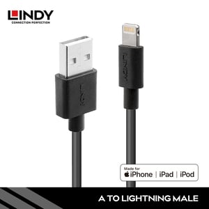 Lindy Cable Ligthning 8 pin USB Black 1m K