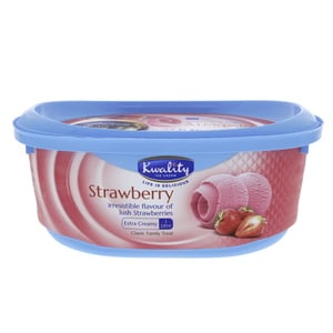 Kwality Strawberry Ice Cream 1Litre
