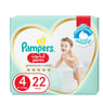 Pampers Premium Care Pants Diapers Size 4, 9-14kg with Stretchy Sides for Better Fit 22pcs