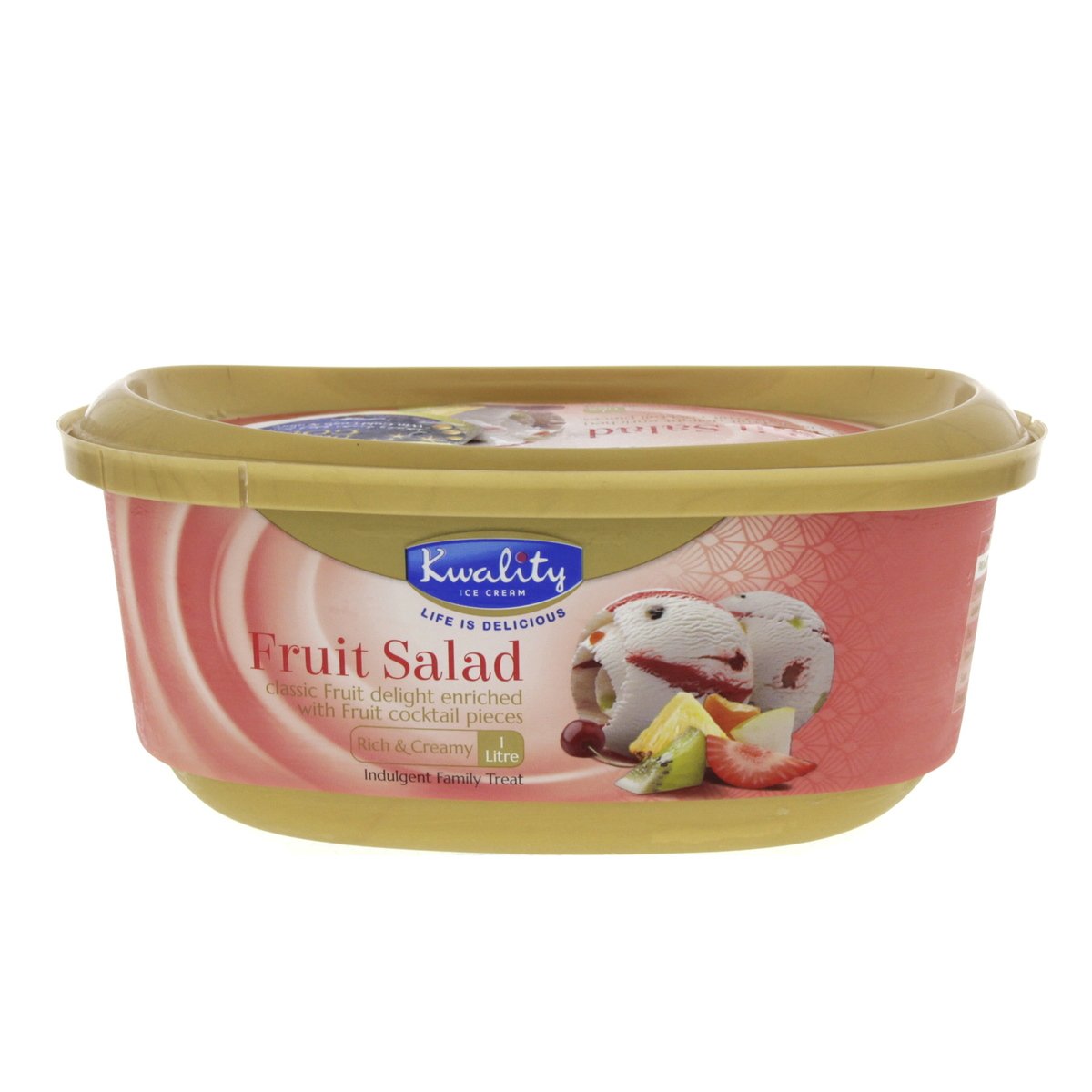 Kwality Fruit Salad Ice Cream 1 Litre