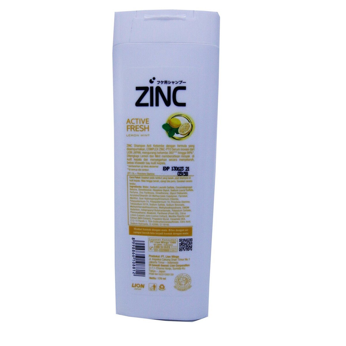 Zinc Shampoo Active Fresh 170ml