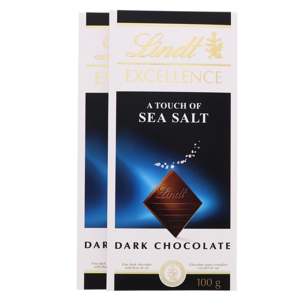 Lindt Excellence A Touch Of Sea Salt Dark Chocolate 2 x 100 g
