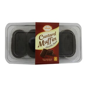 Q One Custard Muffin 8pcs Choco 220g