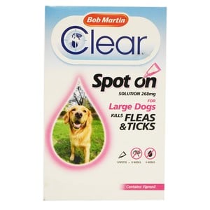 Bob Martin Clear Spot On Solution for Large Dogs 268mg