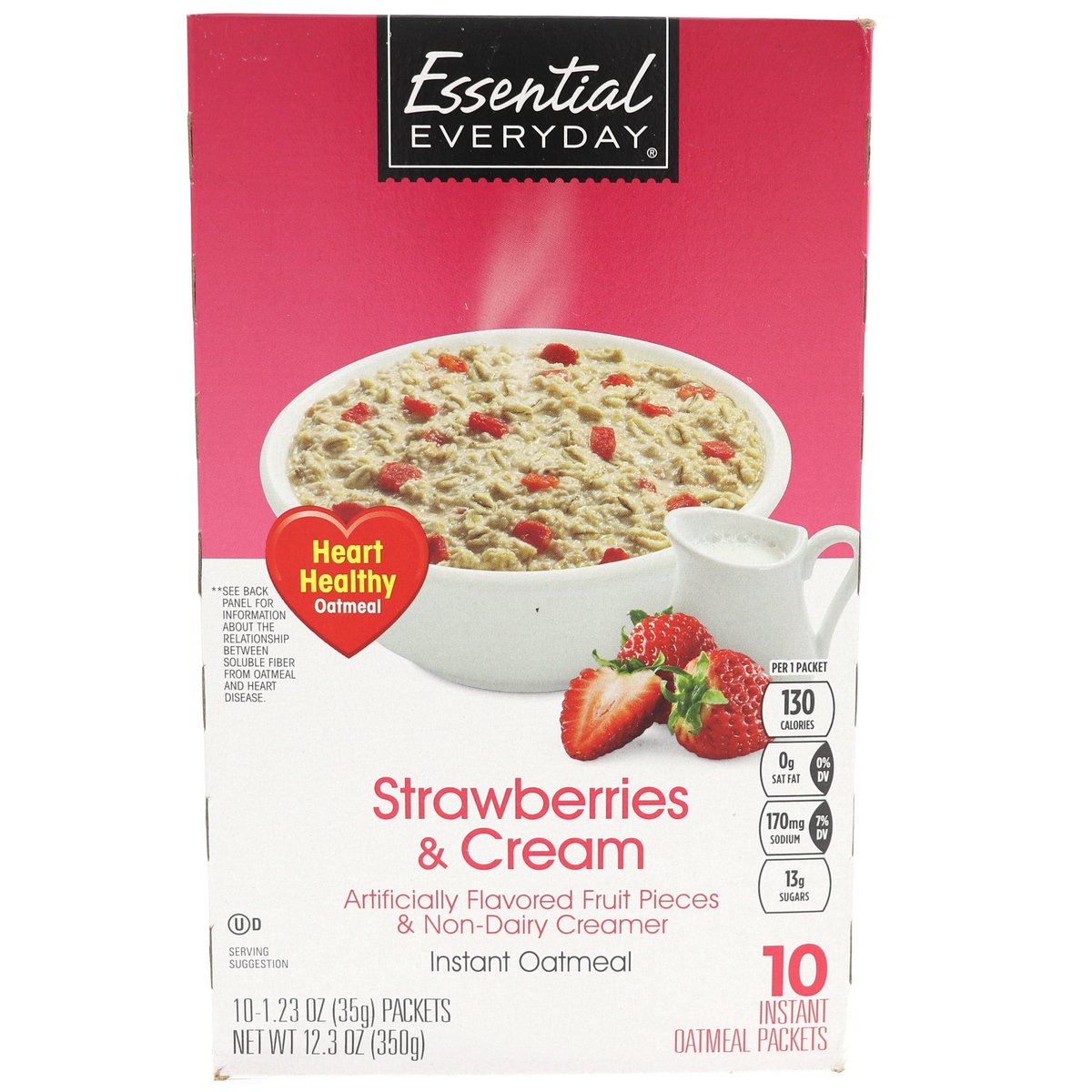 Essential Everyday Strawberries And Cream Instant Oatmeal 350 g