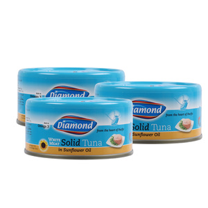 Diamond White Meat Tuna In Sunflower Oil Value Pack 3 x 170g