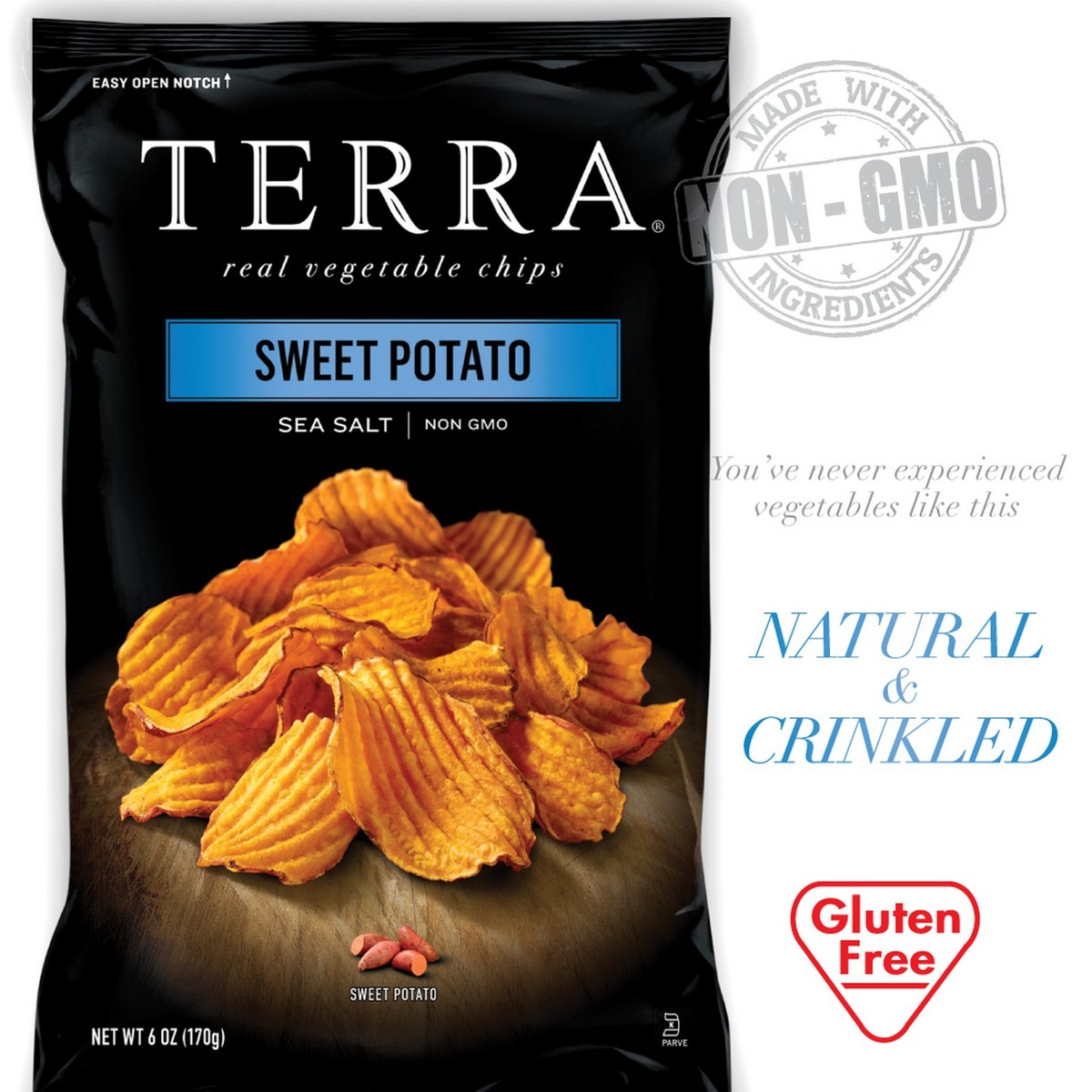 Terra Vegetable Chips Sea Salt Sweet Potato 170 g