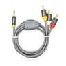 Trands 3.5mm to 3 RCA Audio Video Cable 1 Meter CA4418