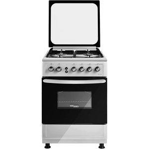 Super General 4 Gas Burner Gas Cooker 60x60 cm, Metallic Silver Body With Stainless Steel Hob, SGC 6470MSFS